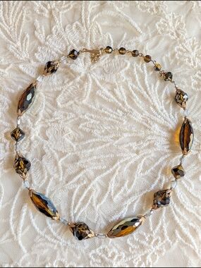 Vintage Vendome AB Autumn Crystal Necklace